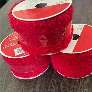 Red Fuzzy Ribbon